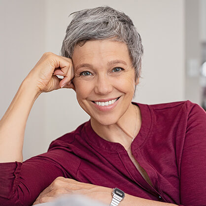 smiling senior woman