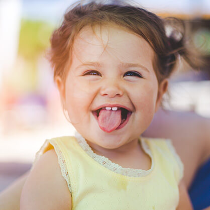 happy little girl