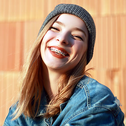 smiling teen girl